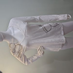 BCBG Maxazria Long Sleeve Burnout Tee